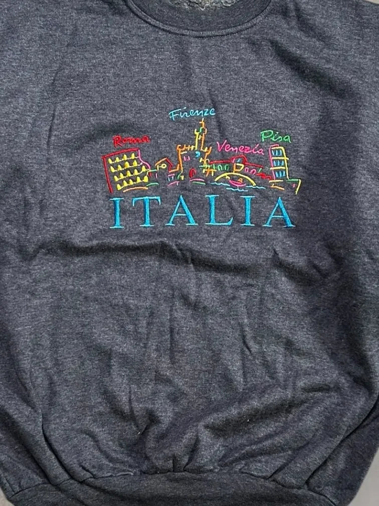 Italy Embroided Sweatshirt - M