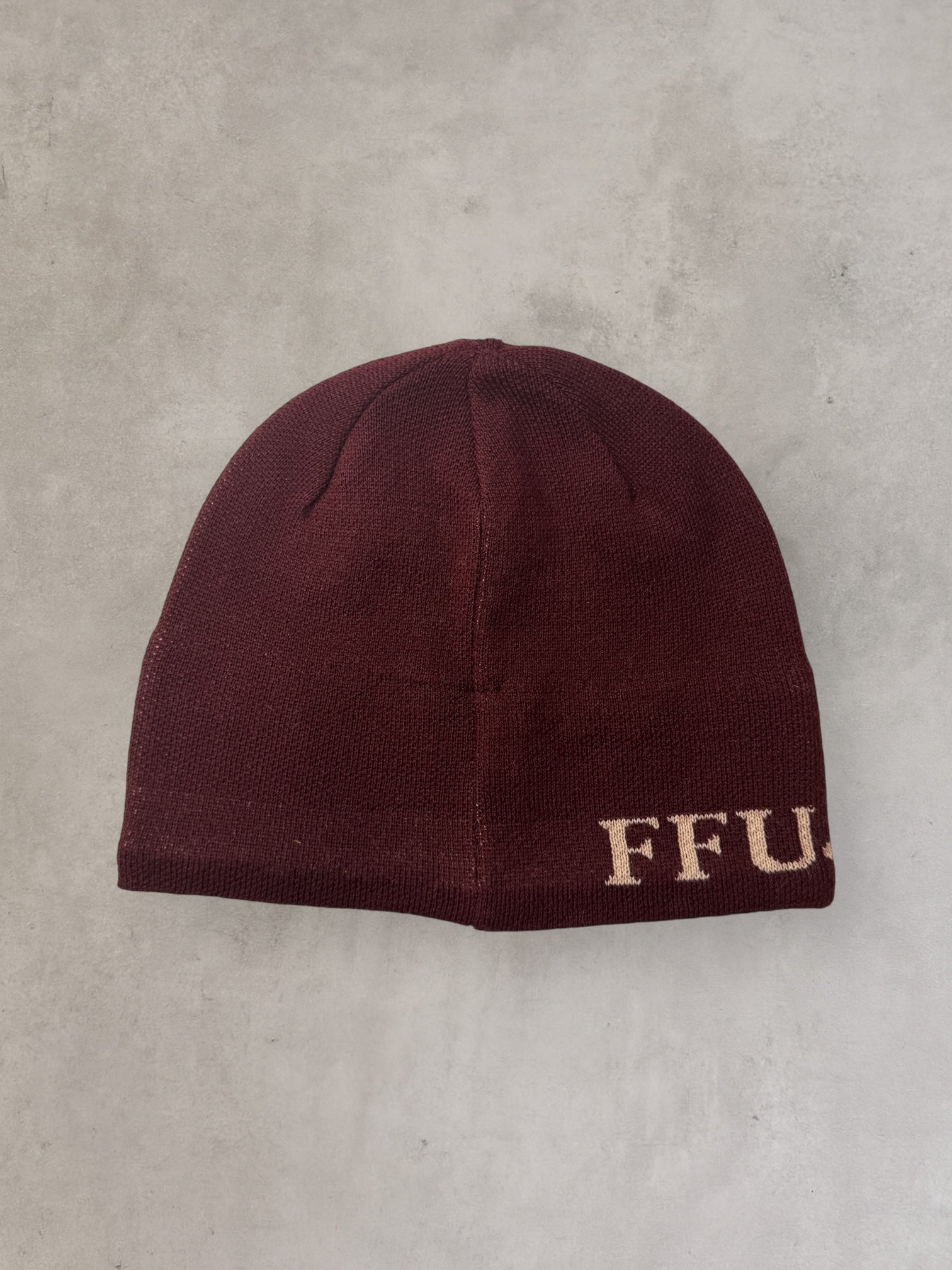 FFUJJI SPIRAL BEANIE (MAROON/SALMON/TUSCAN)