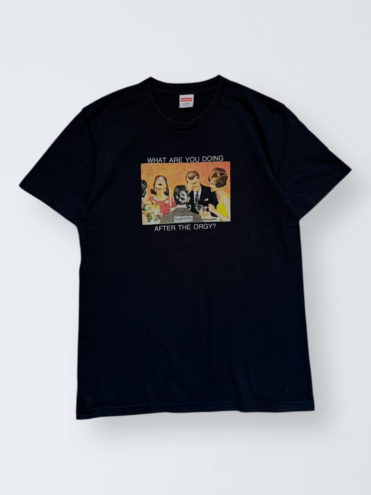 Vintage Supreme T-shirt – “After the Orgy?” Graphic