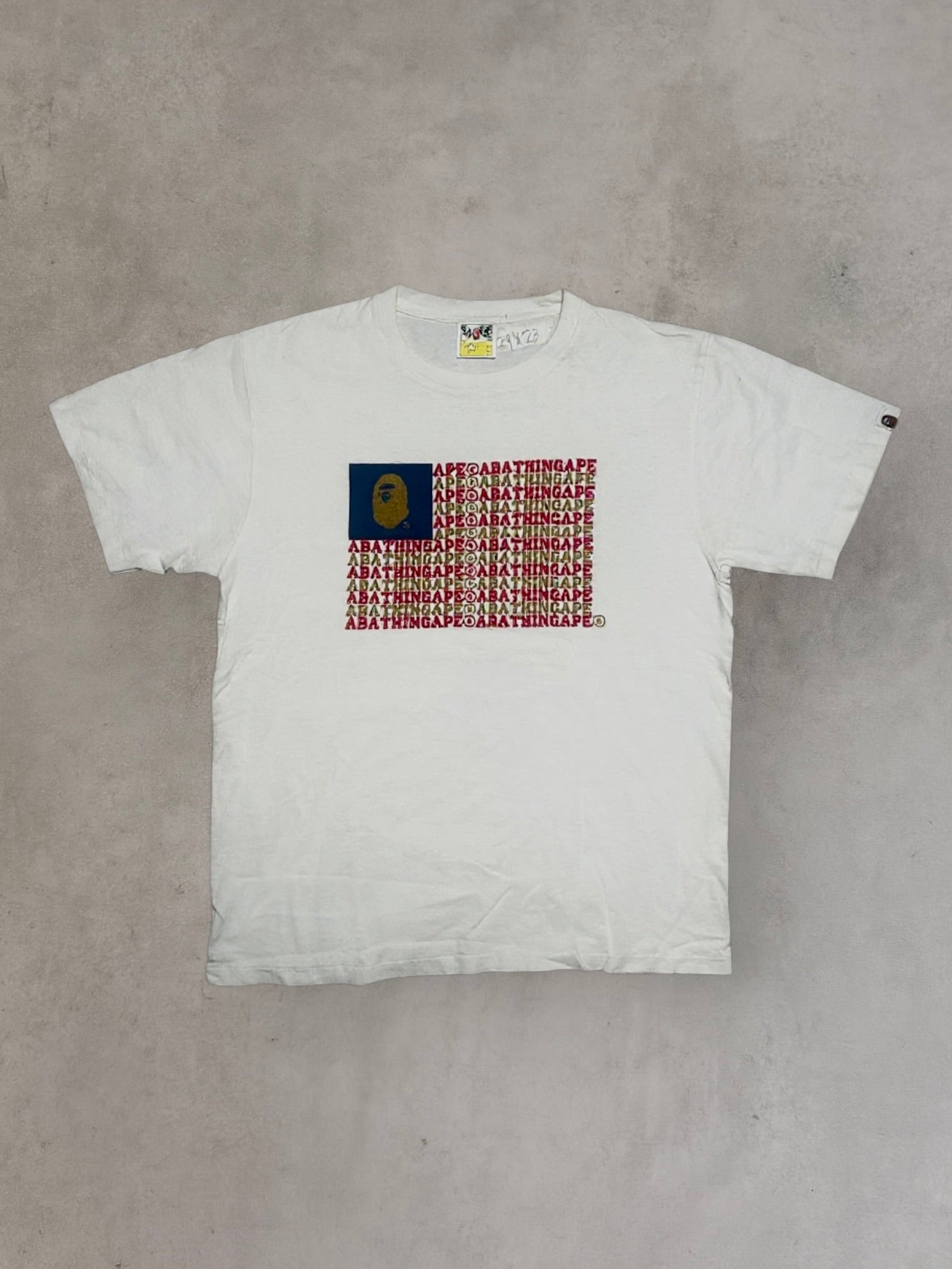 A Bathing Ape T-shirt – Flag Logo Print