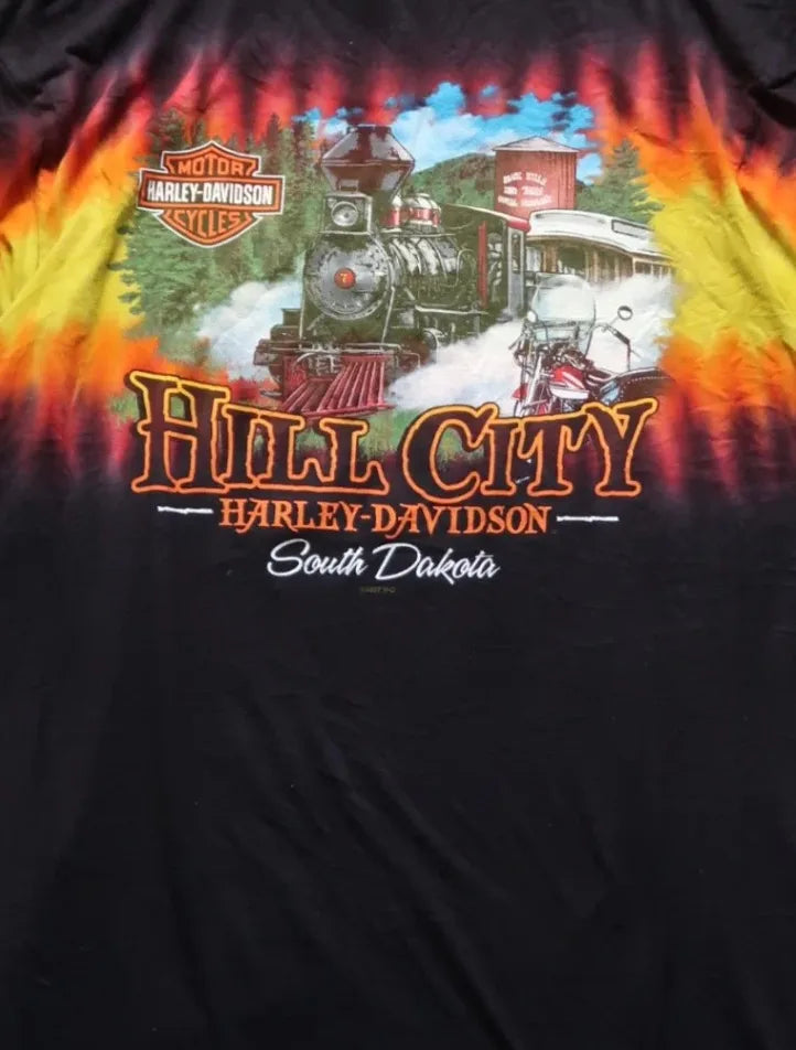 Black Harley Davidson South Dakota T-shirt - L