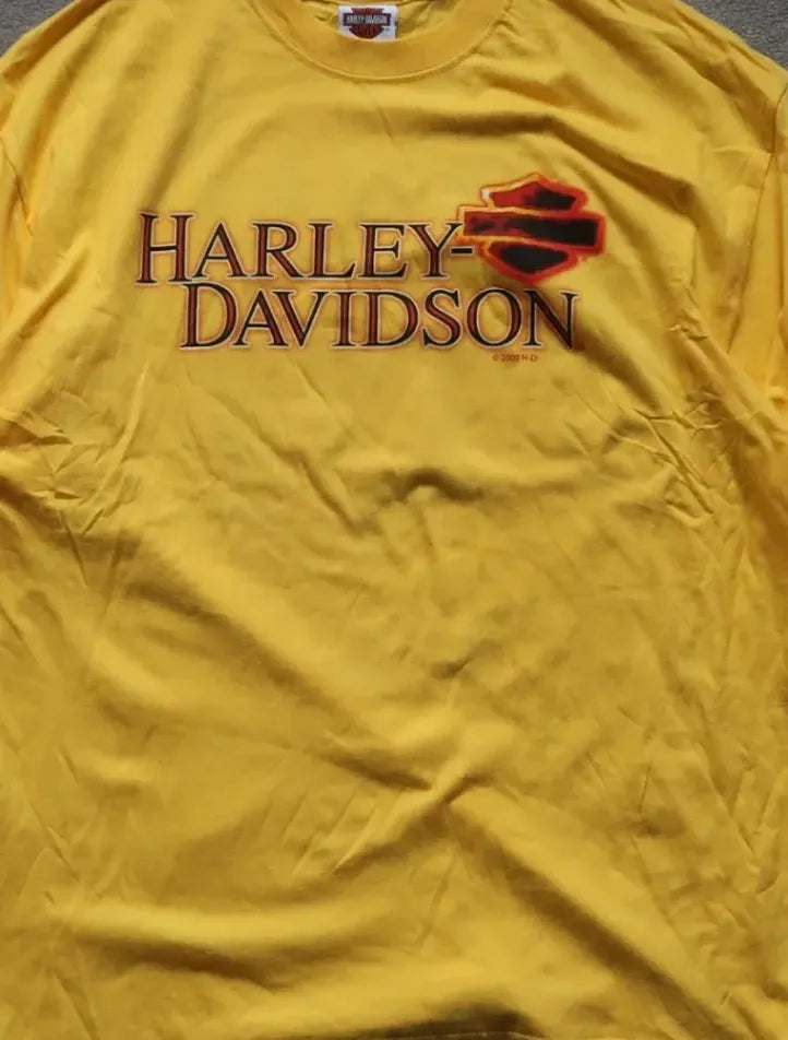 Yellow Harley-davidson Mexico Long-sleeve T-shirt - XL