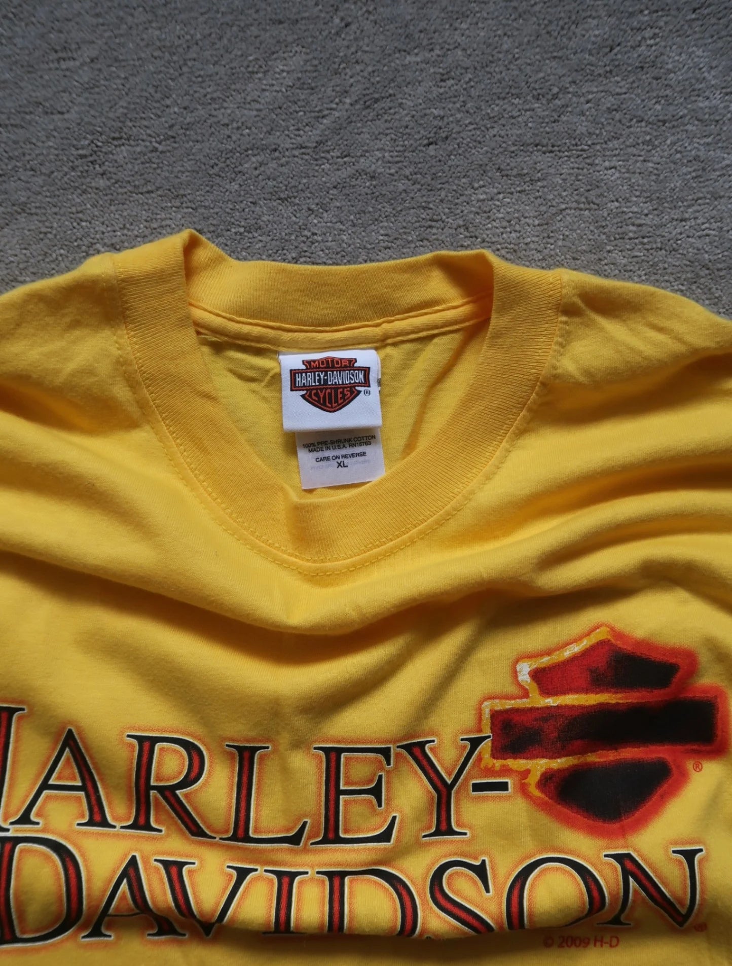 Yellow Harley-davidson Mexico Long-sleeve T-shirt - XL
