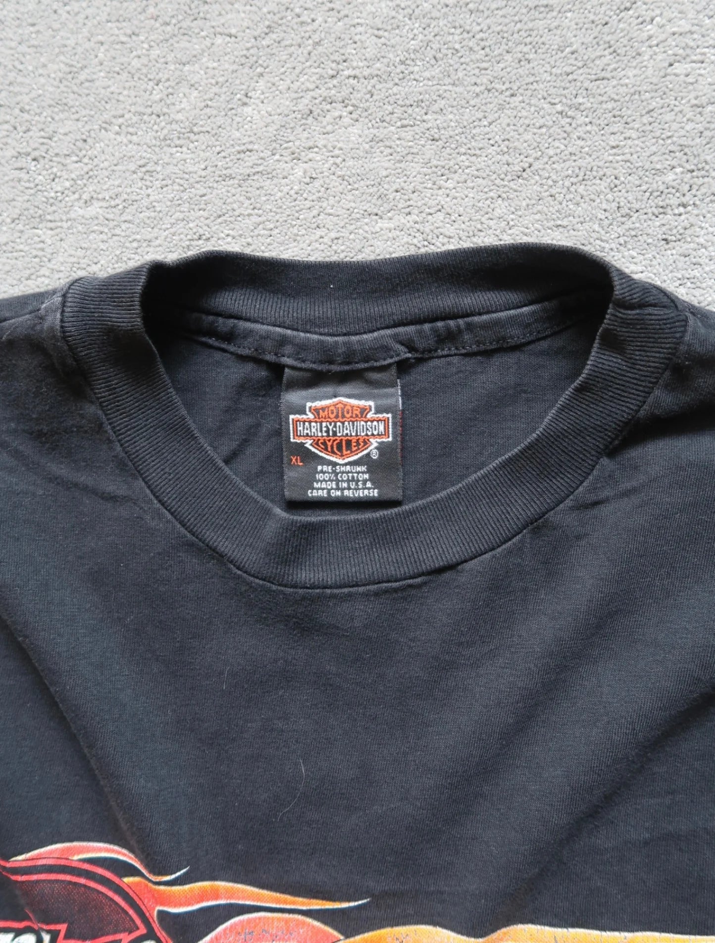 Black Harley-davidson Cement City, Mi T-shirt - XL