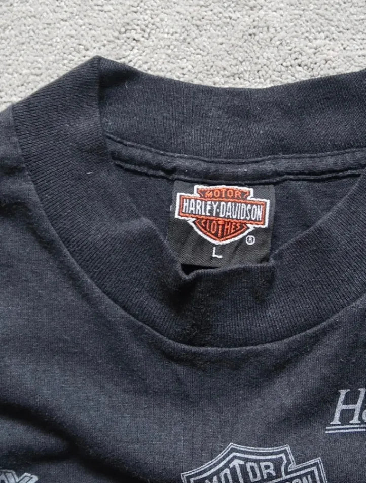 Black Harley-davidson Rijswijk, NL T-shirt - L
