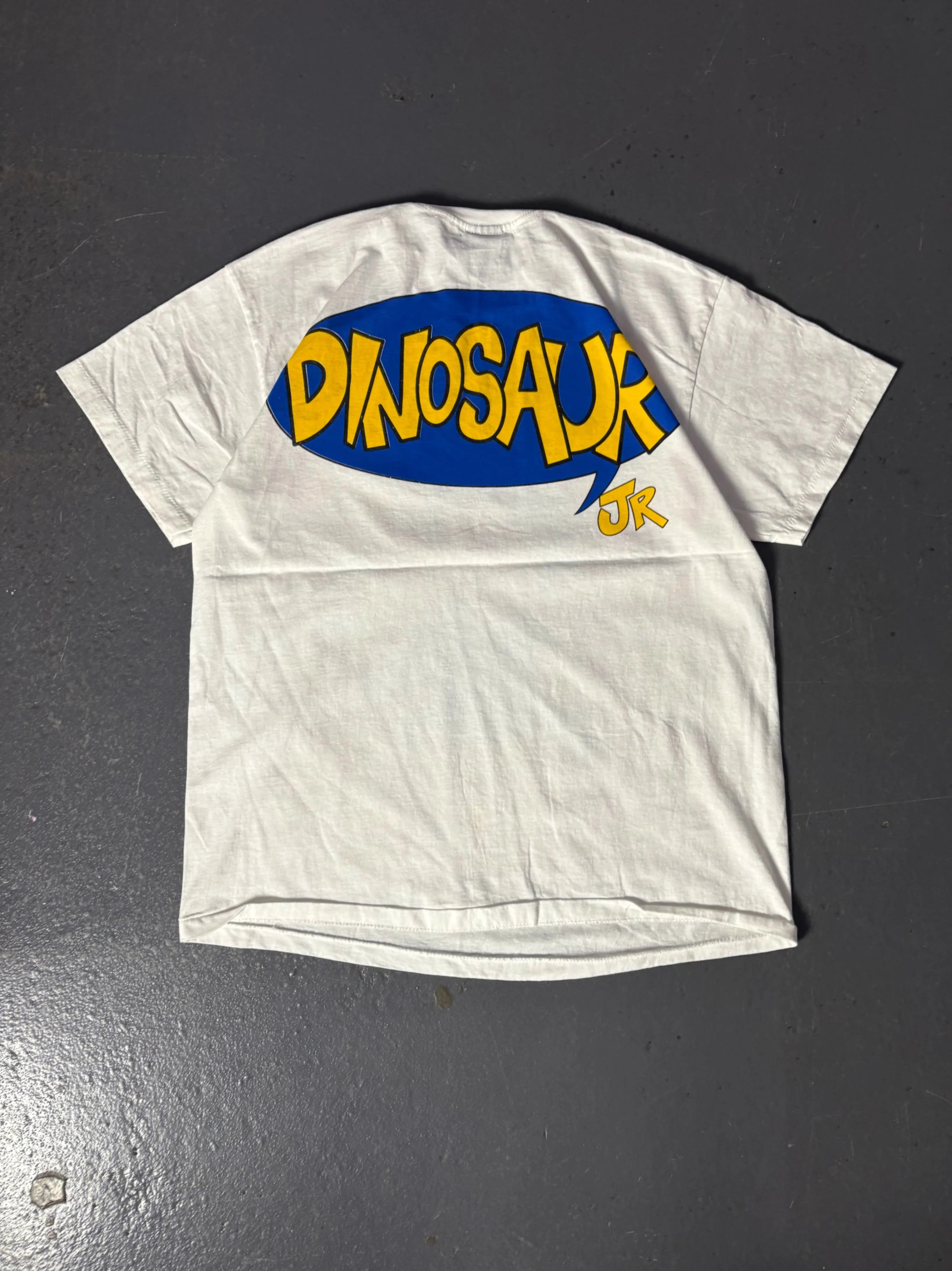 White Bootleg Dinosaur JR T-shirt - L