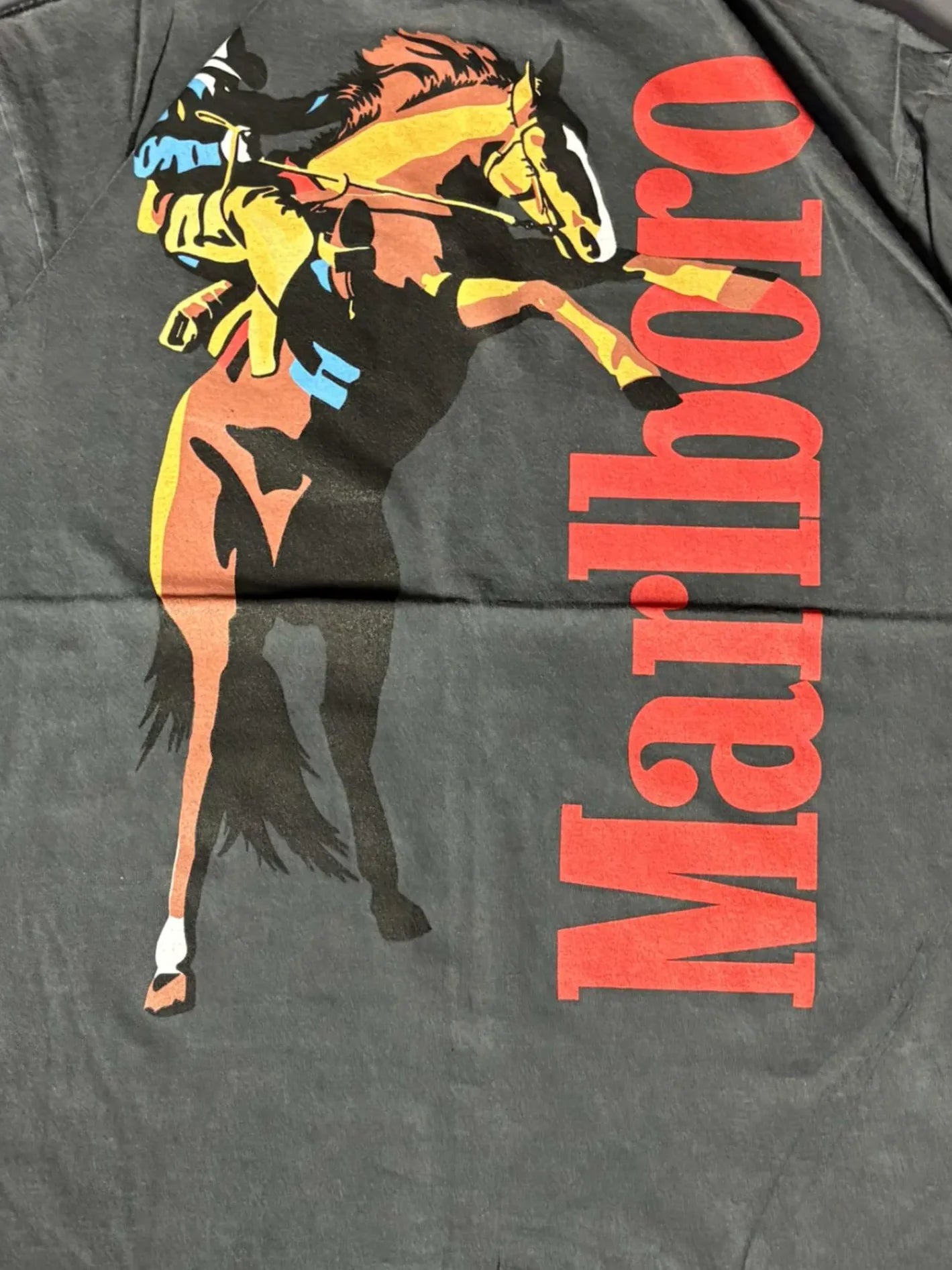 Gray Bootleg Marlboro T-shirt - L