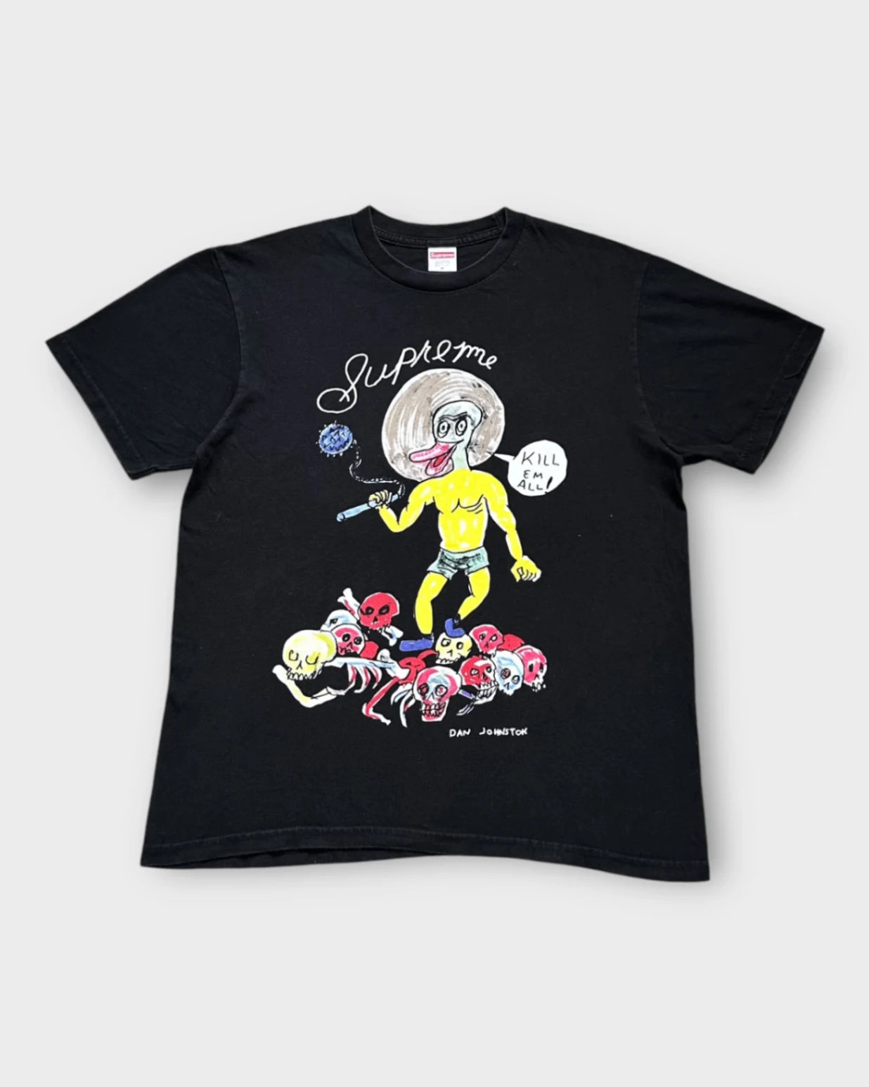 Vintage Black Supreme Daniel Johnston T-shirt - M