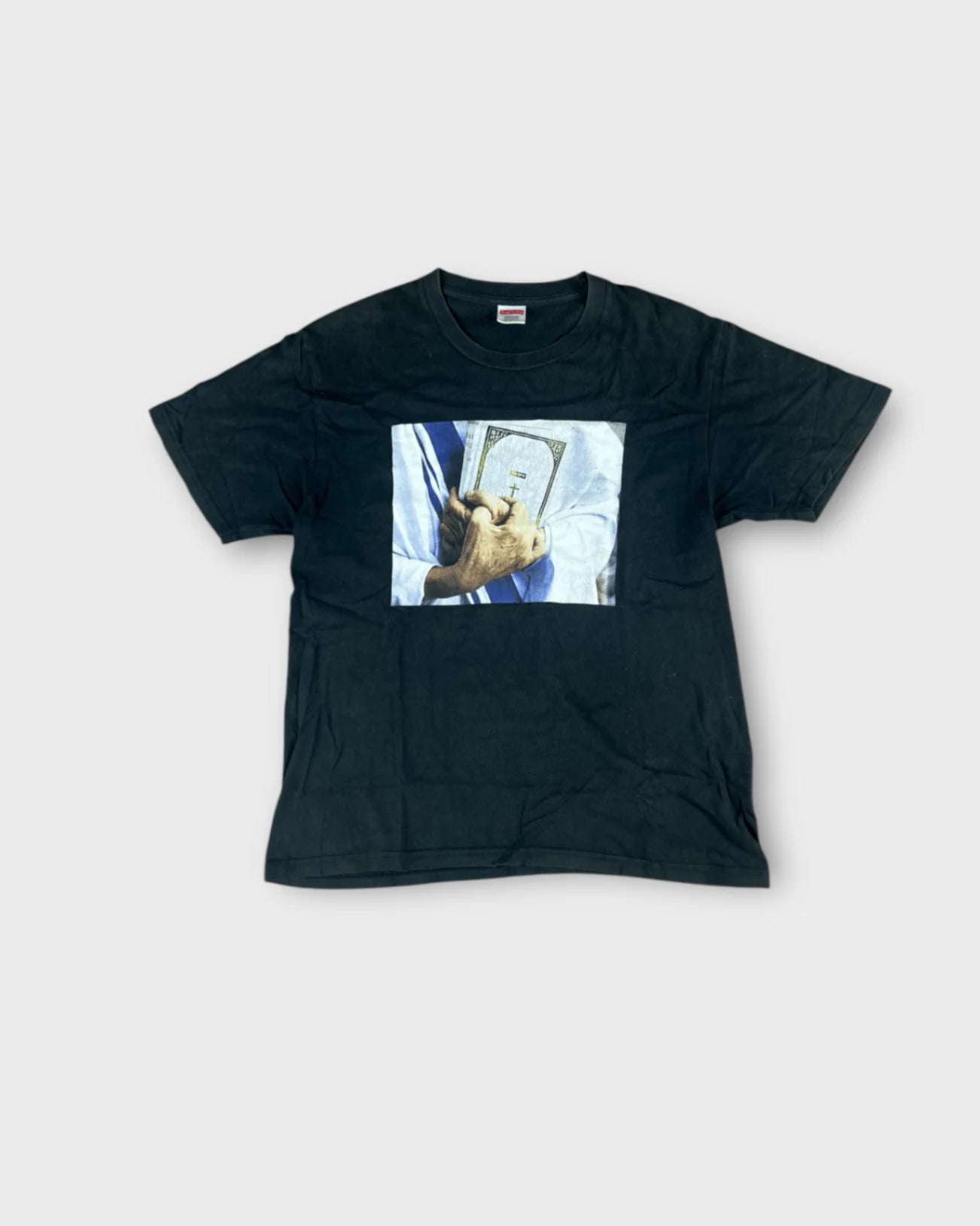 Vintage Black Supreme Holy Bible T-shirt - M