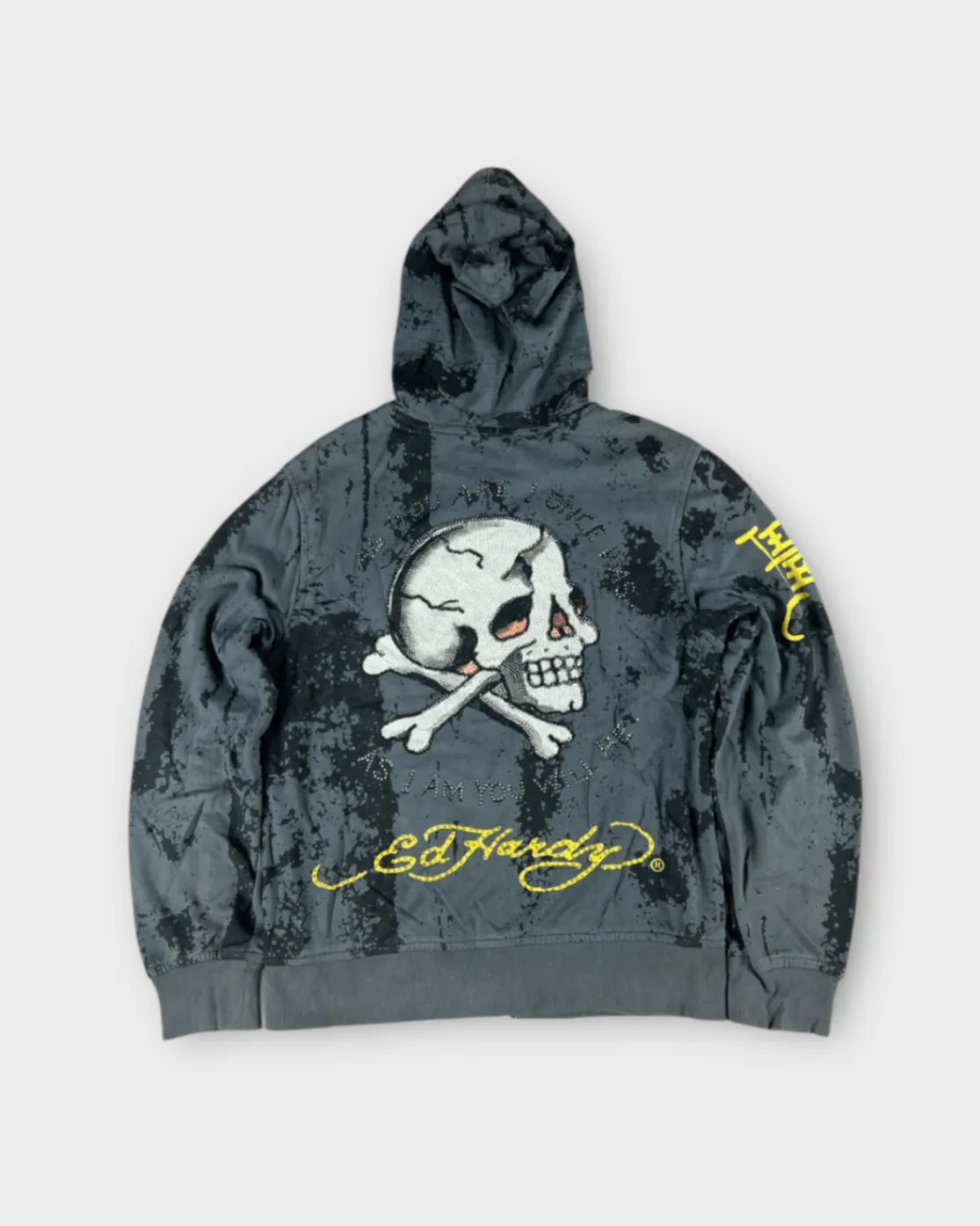 Vintage Black Ed Hardy Hoodie - M