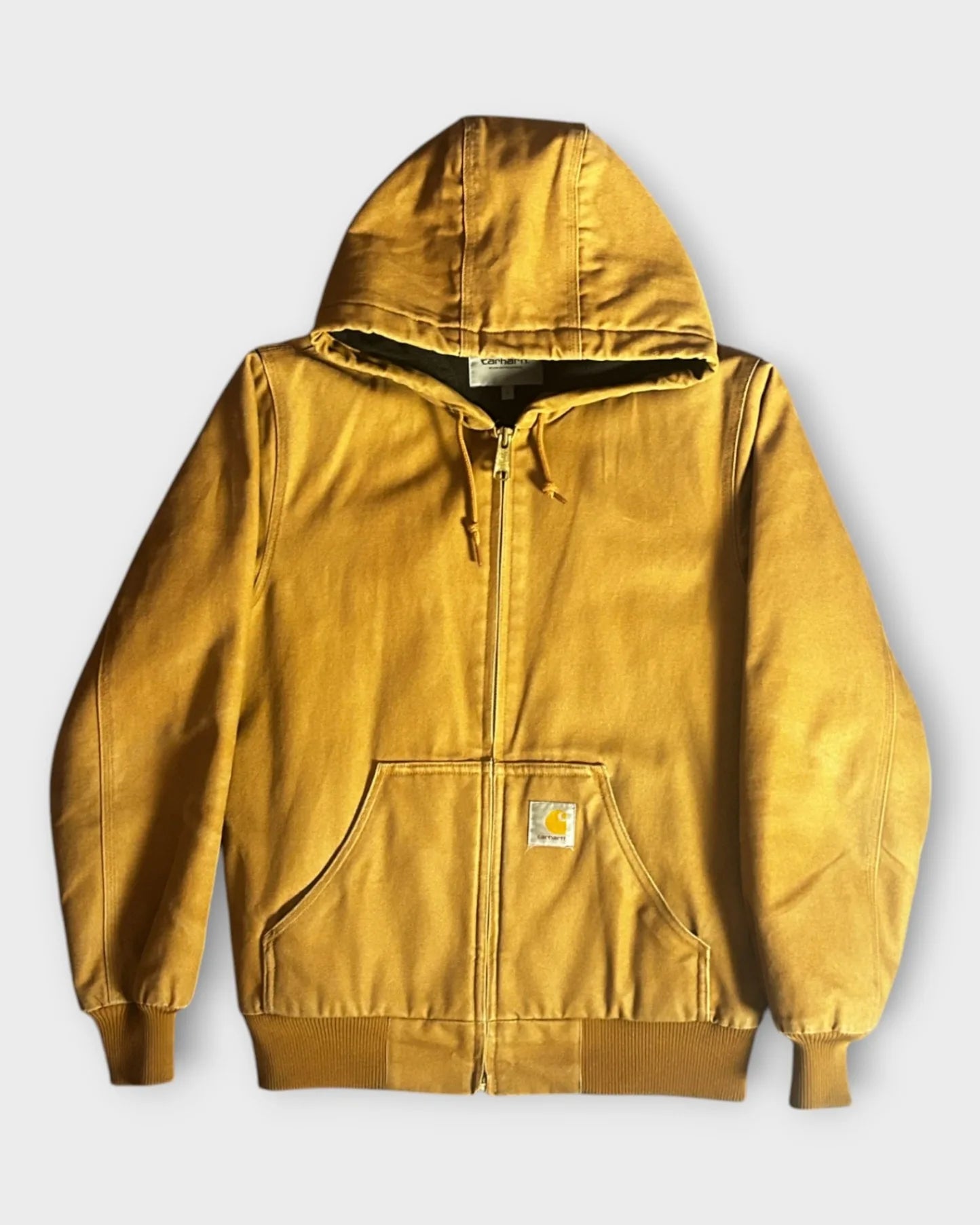 Brown Carhartt Jacket Hoodie - S