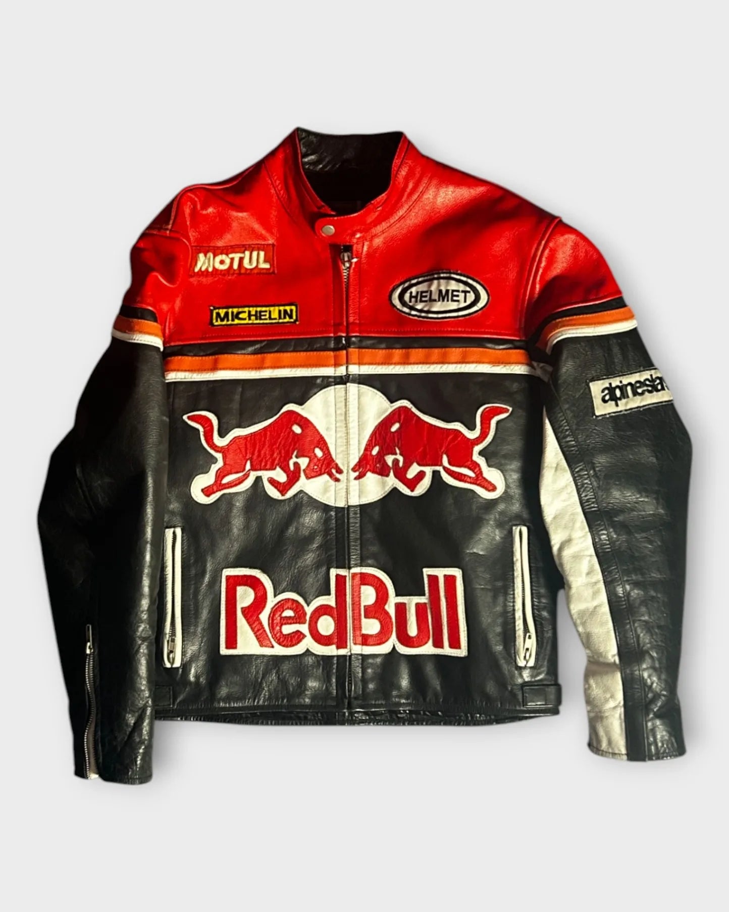 Red Redbull Leather Jacket - M