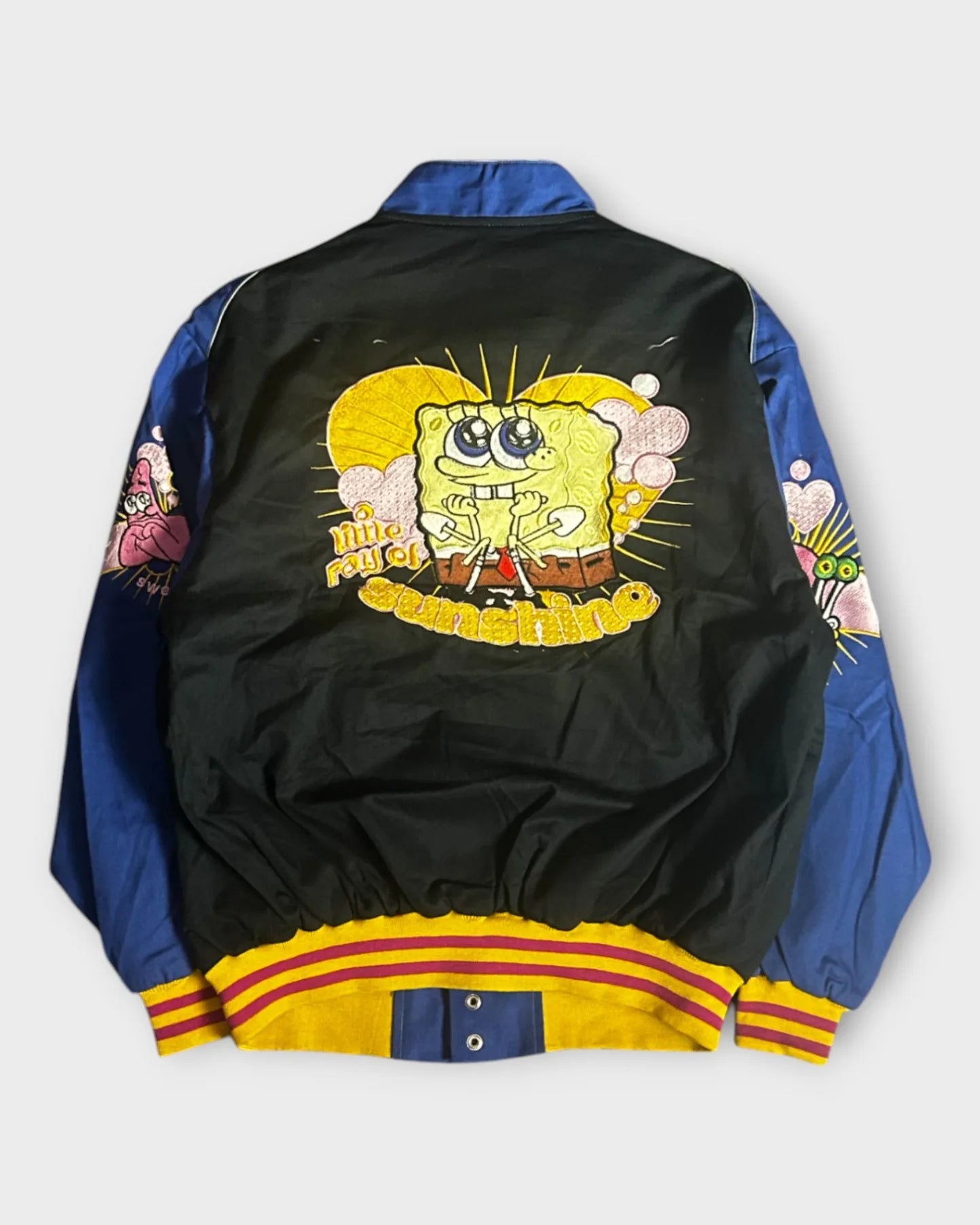Black Chase Authentic Spongebob Varsity Jacket - M