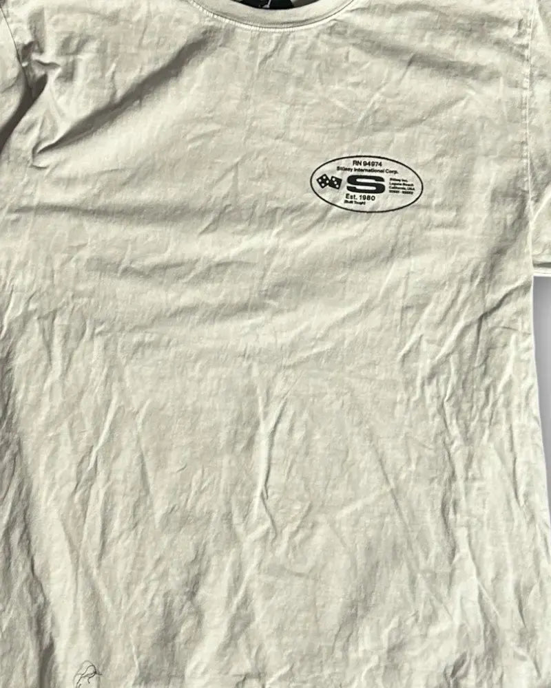 Beige Stussy T-shirt - L