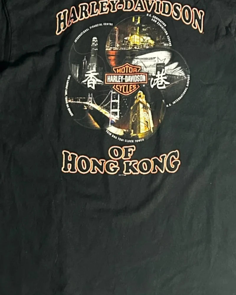 Black Harley Davidson T-shirt - L