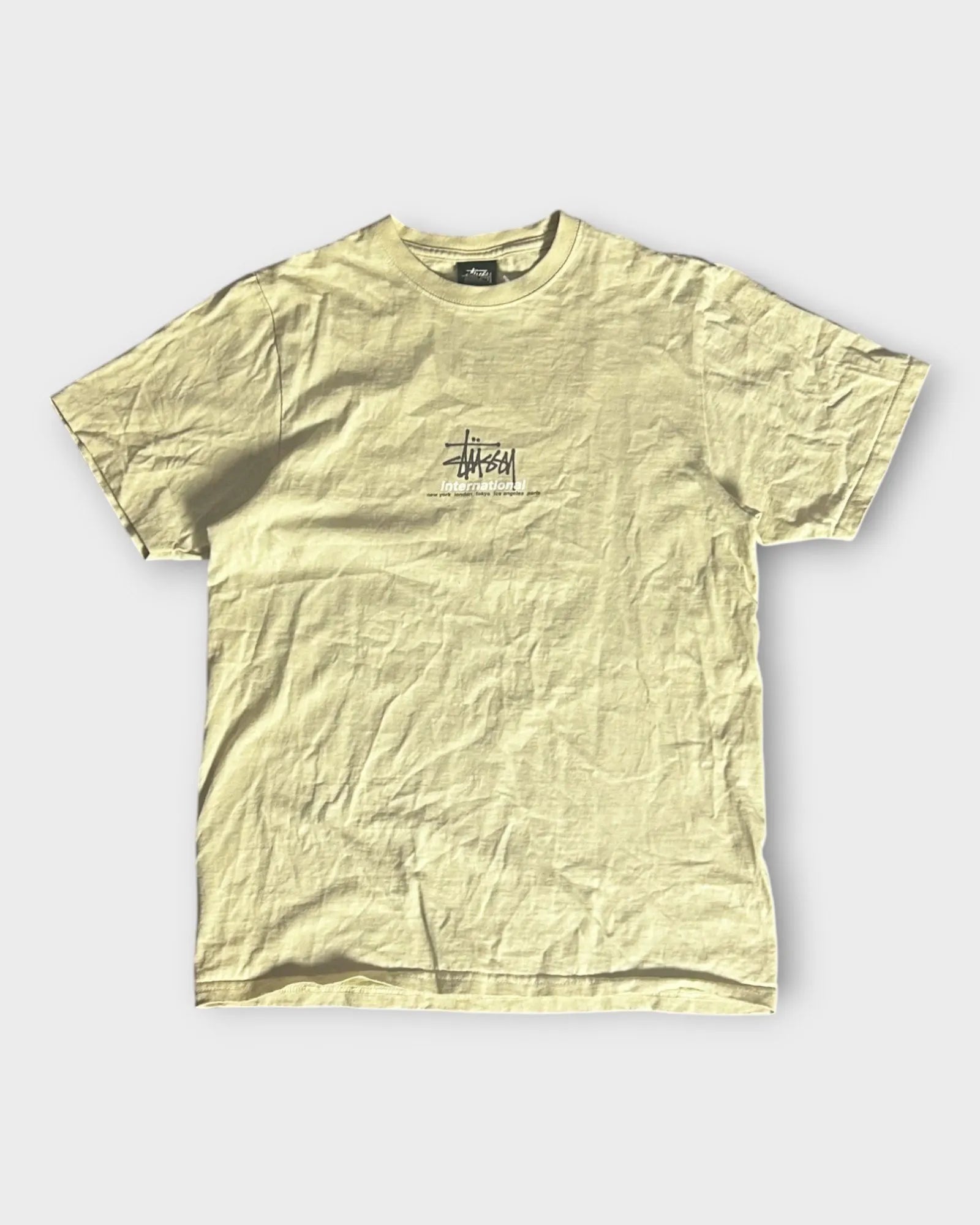 Beige Stussy T-shirt - S