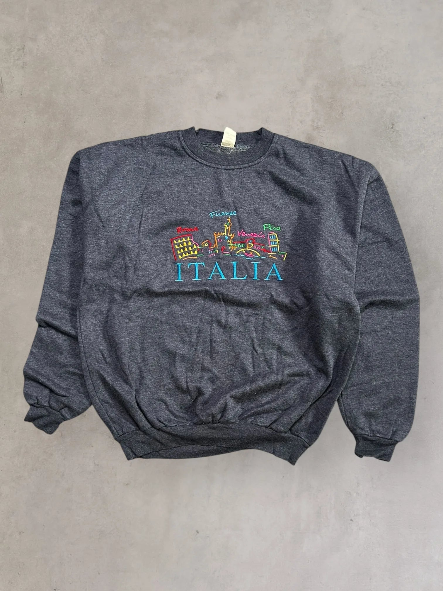 Italy Embroided Sweatshirt - M
