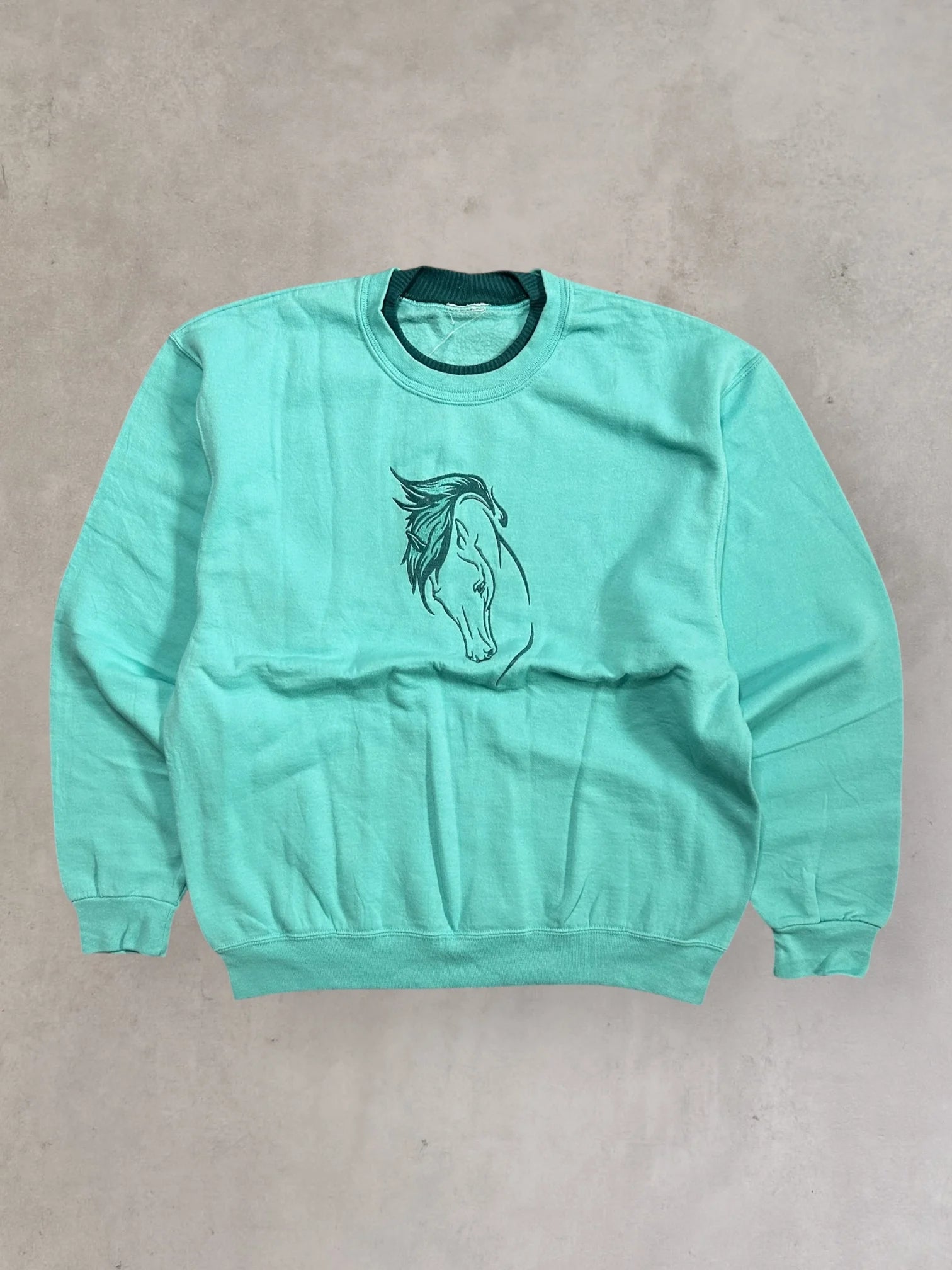 Horse Embroided Sweatshirt - M