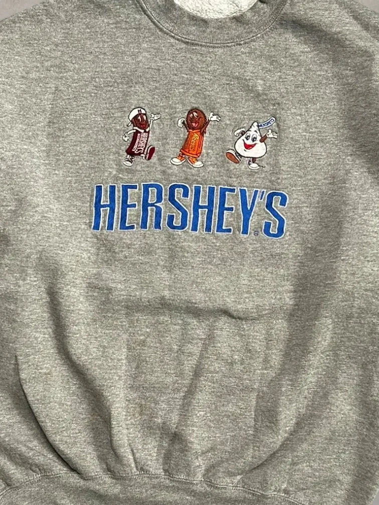Hersey's Embroided Crewneck Sweatshirt - S