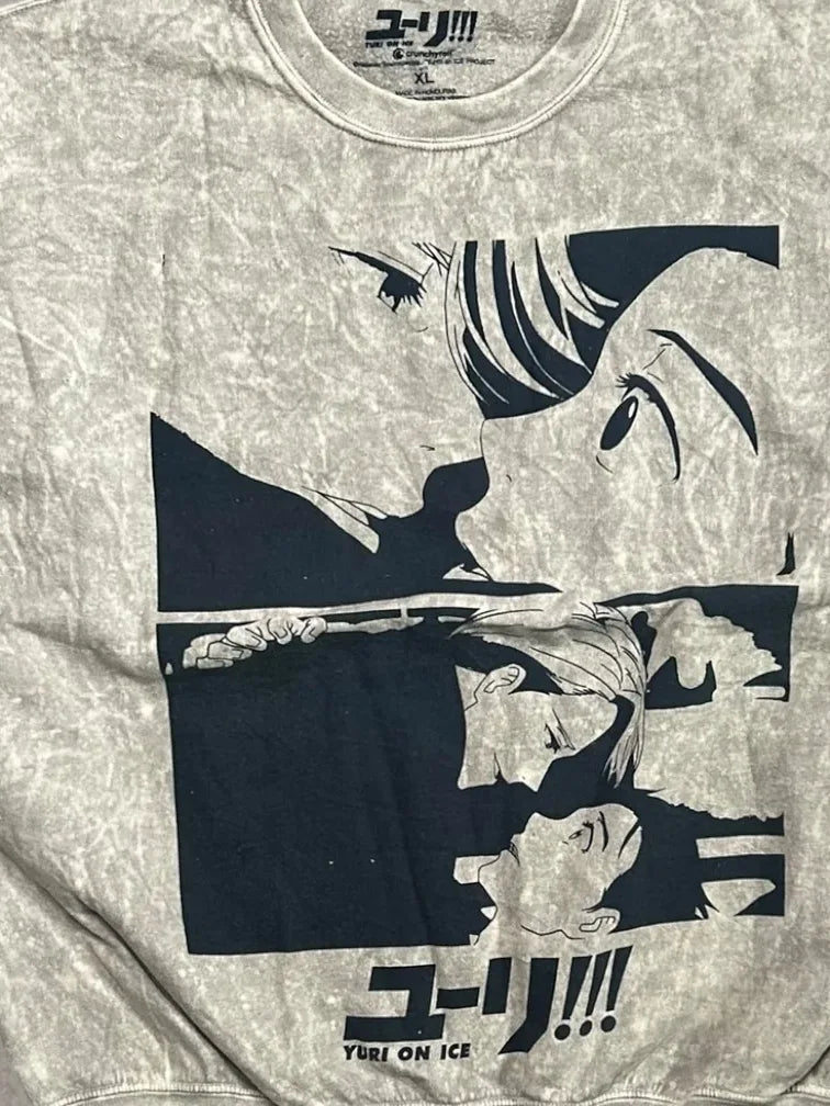 Anime Yuri On Ice Crewneck Sweatshirt - XL