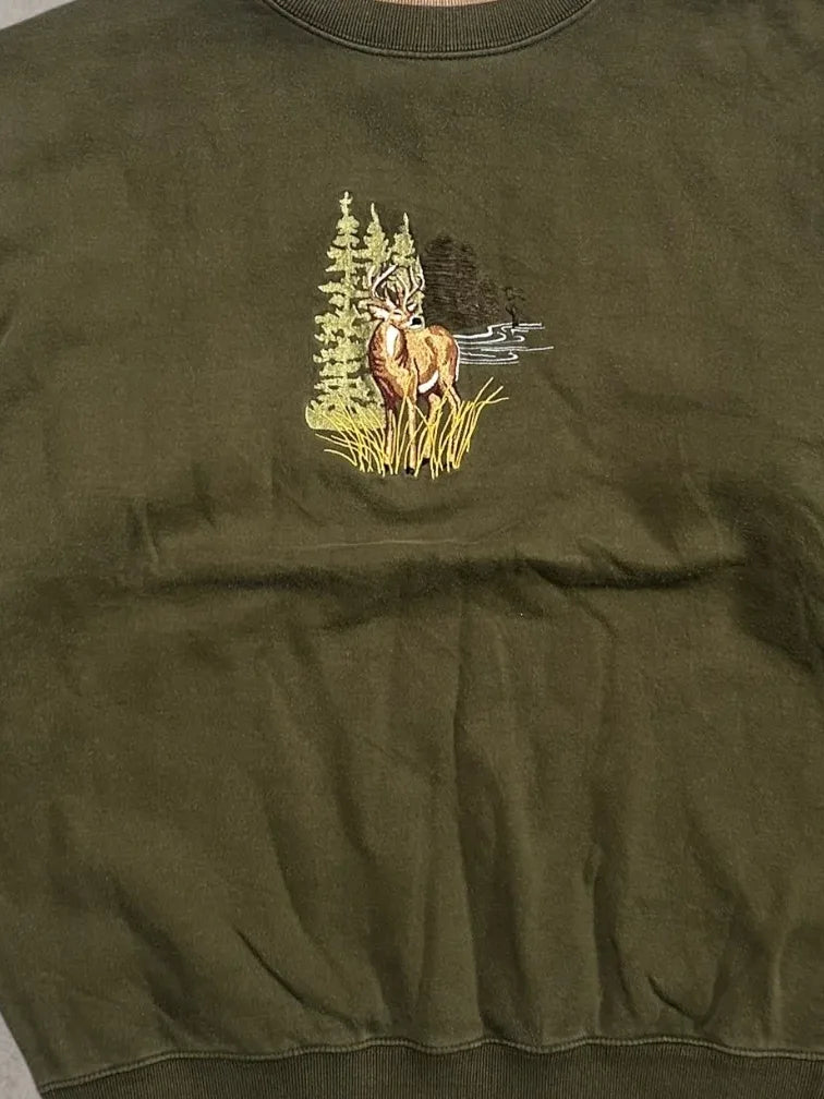 Nature Deer Sweatshirt - M