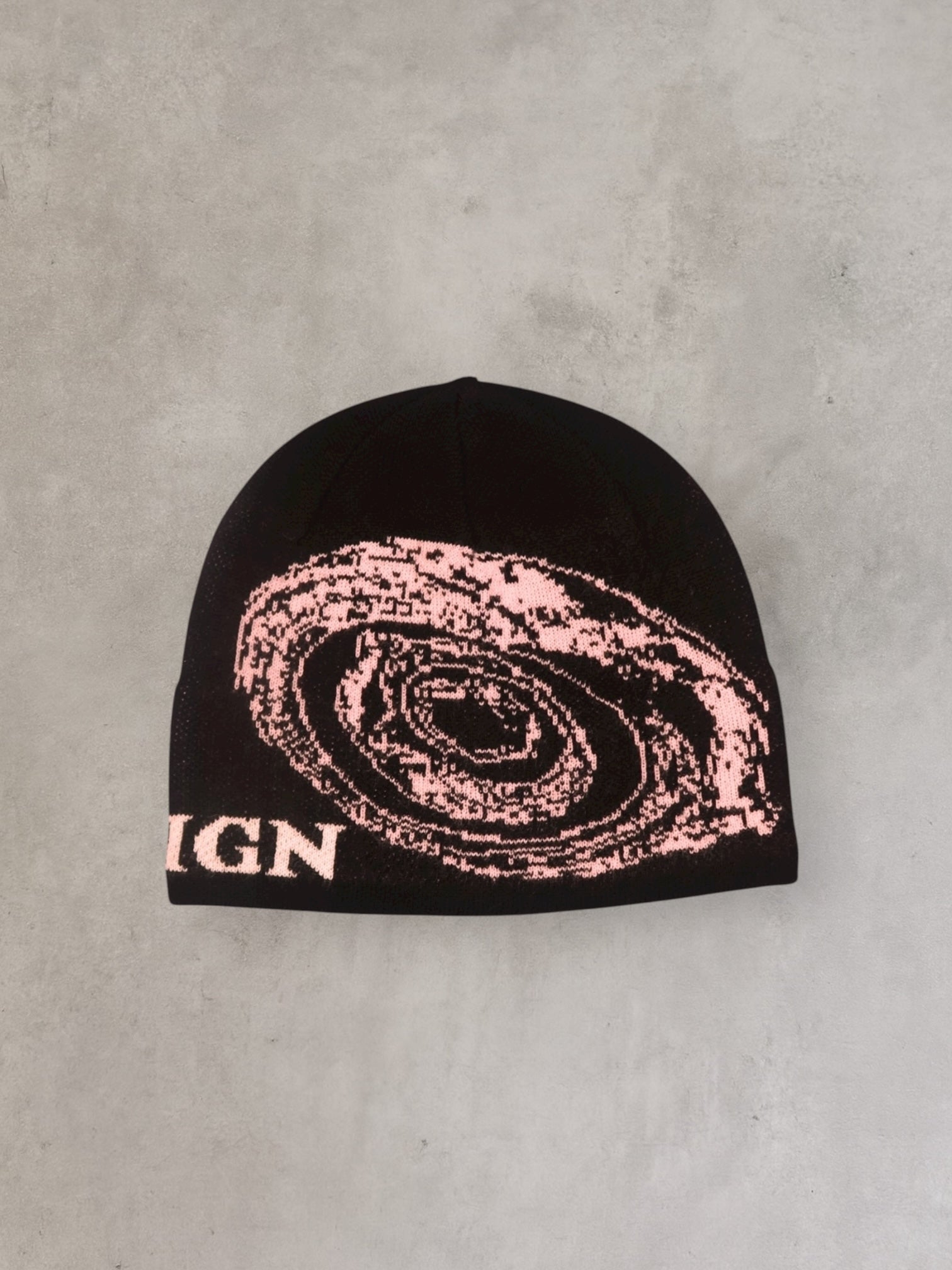 FFUJJI X FOREIGN VINTAGE SPIRAL BEANIE NOIR