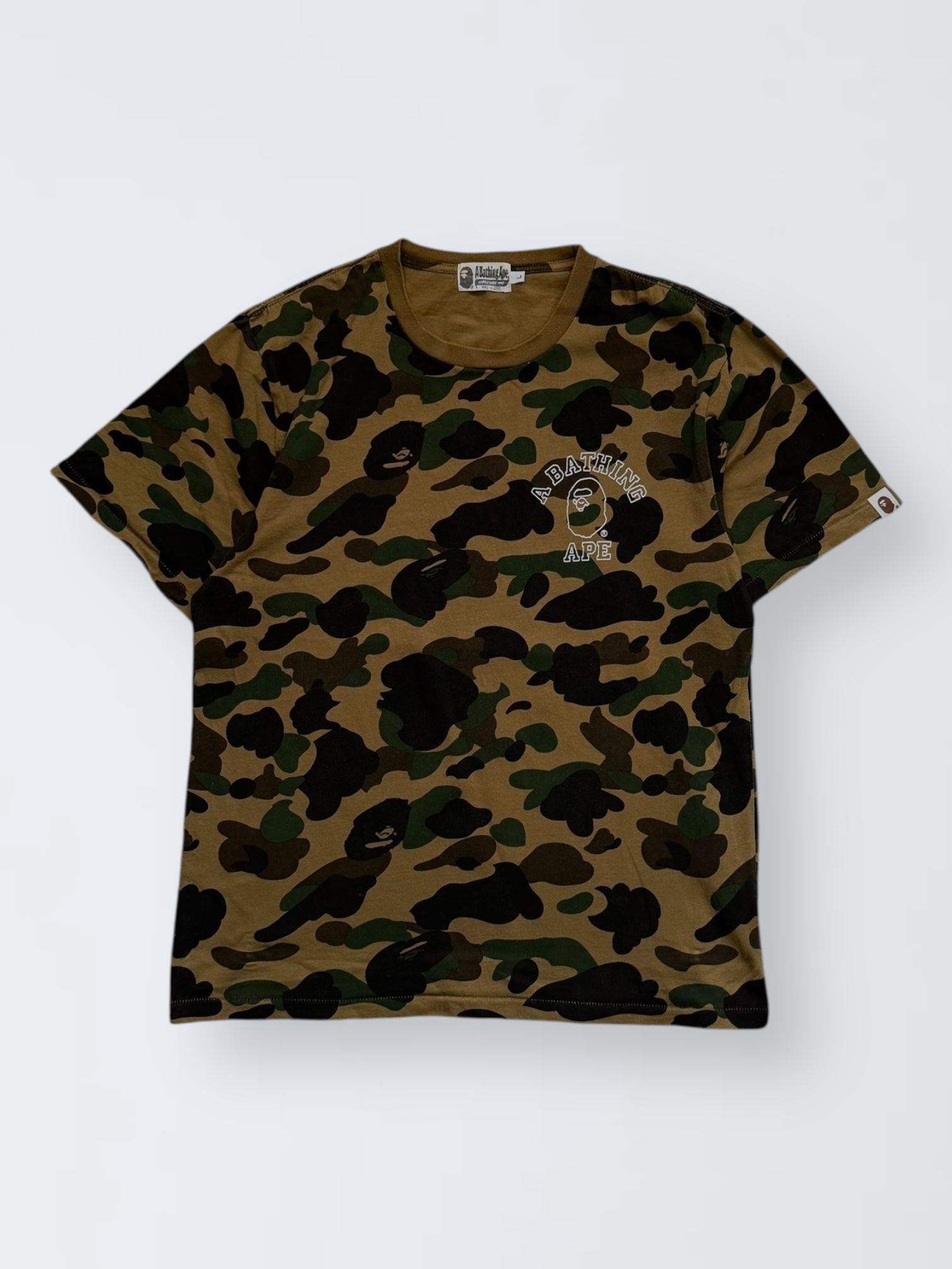 Vintage A Bathing Ape T-shirt – Classic Camo Logo (Front & Back Print)