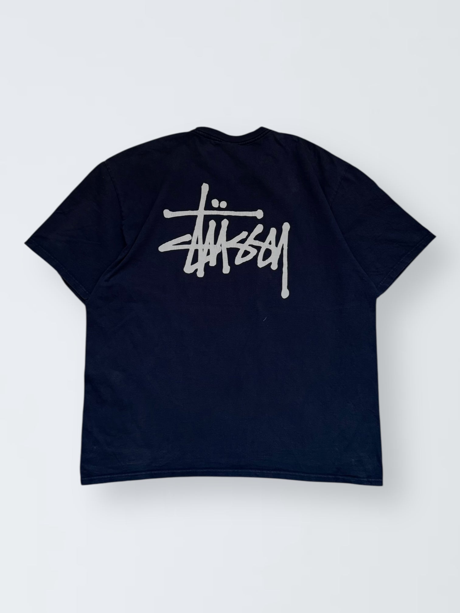 Vintage Stüssy T-shirt – Classic Logo Front & Back