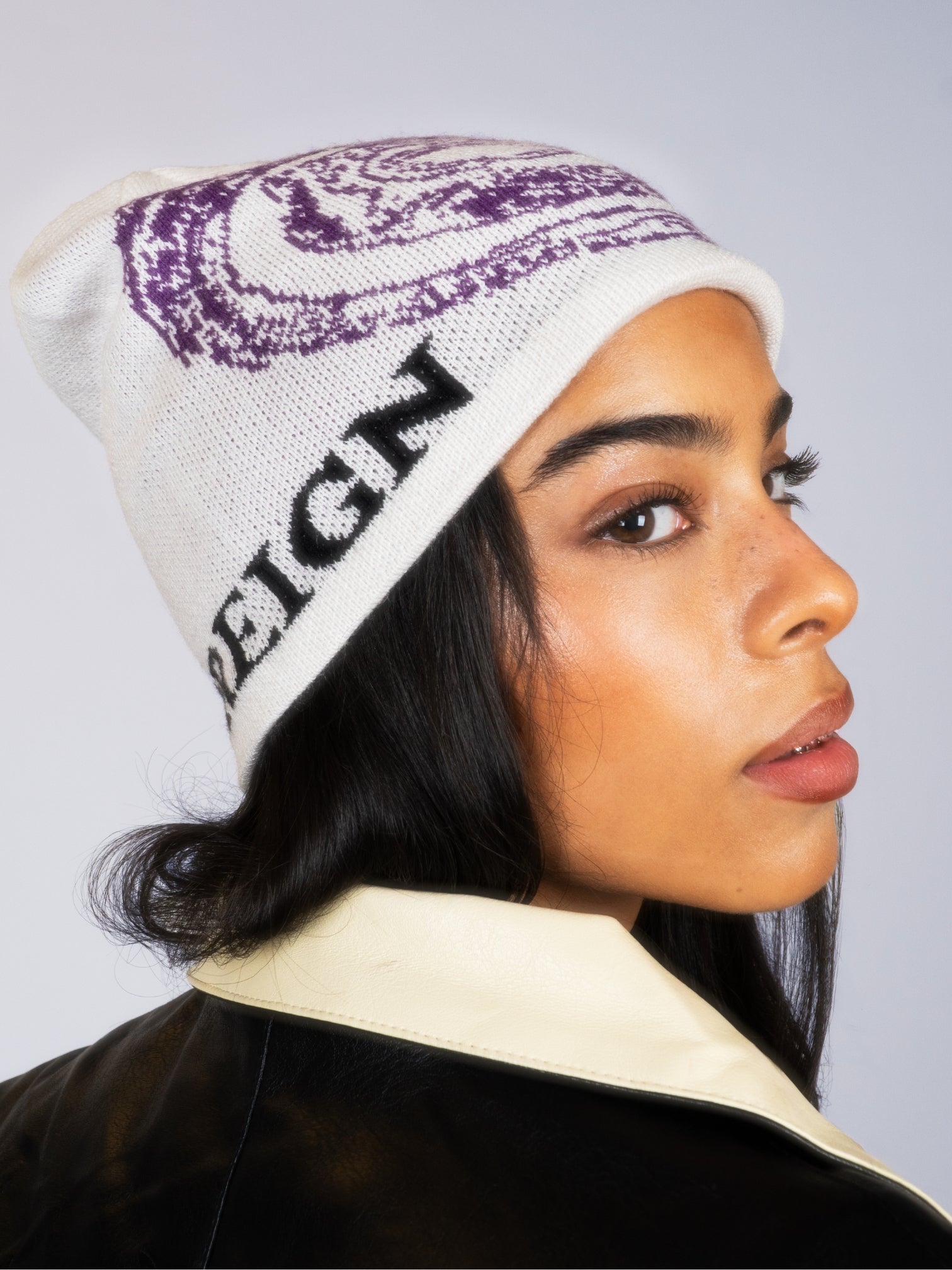 FFUJJI X FOREIGN VINTAGE SPIRAL BEANIE