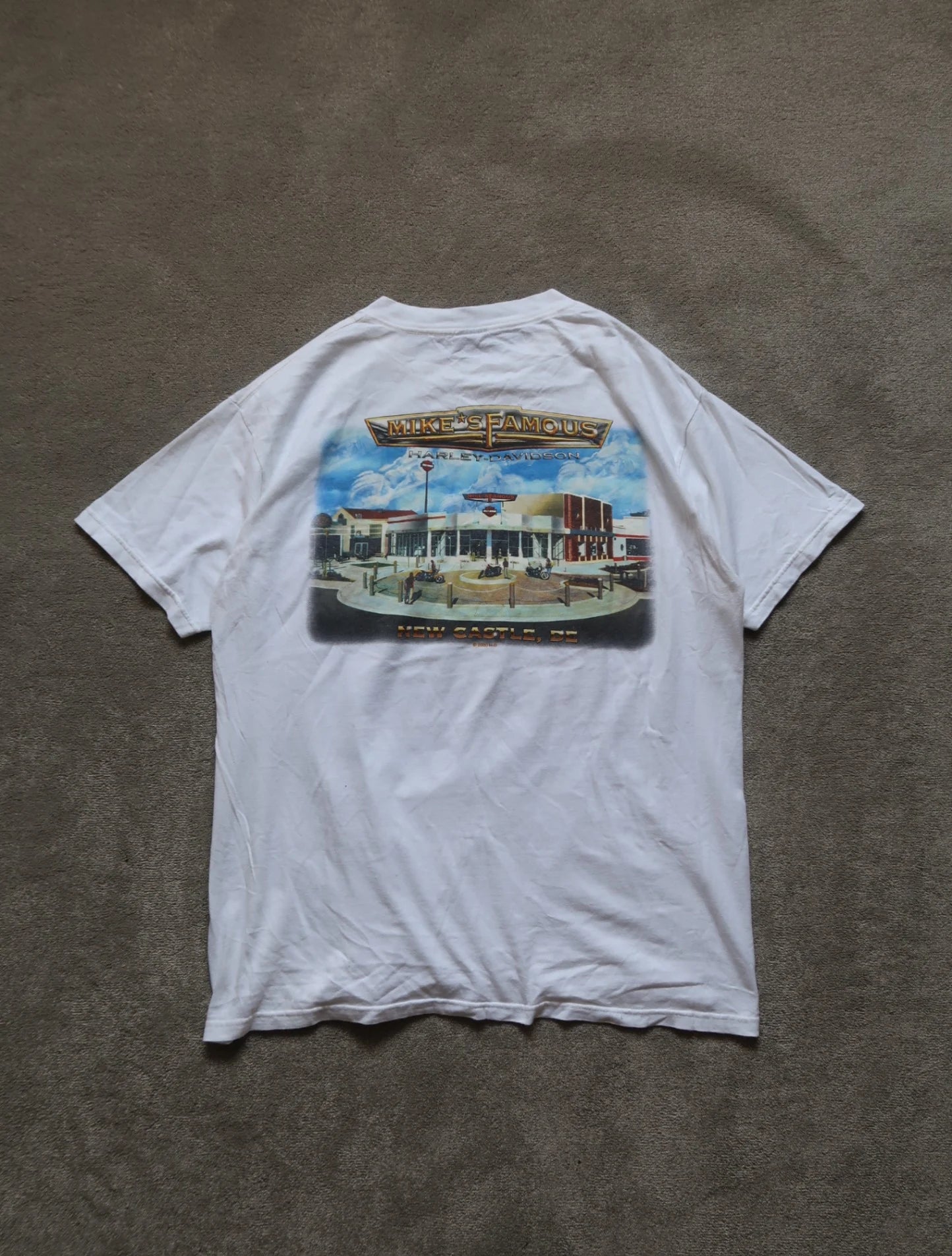 White Harley-davidson 00' De T-shirt - XL