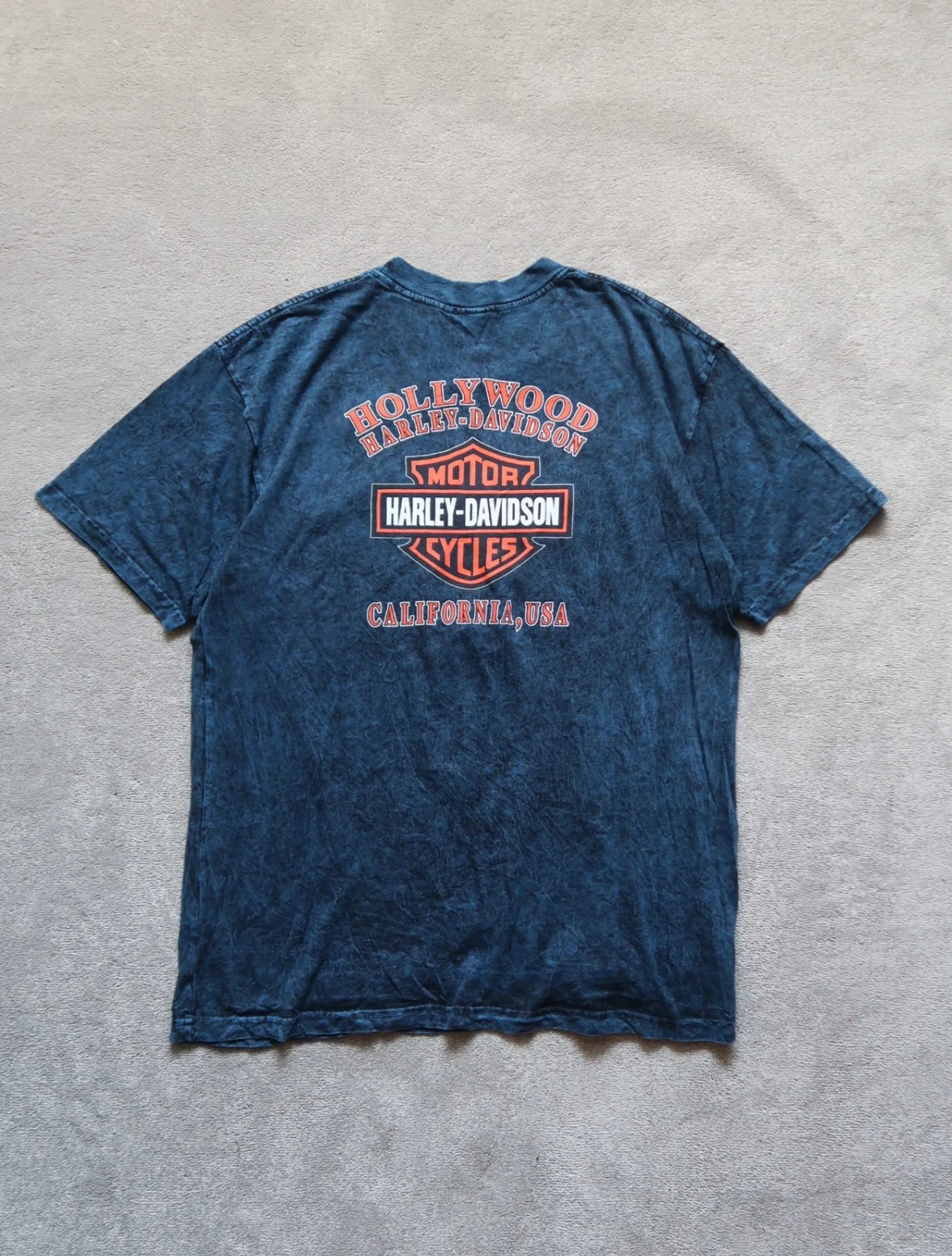 Blue Harley-davidson California T-shirt - XL