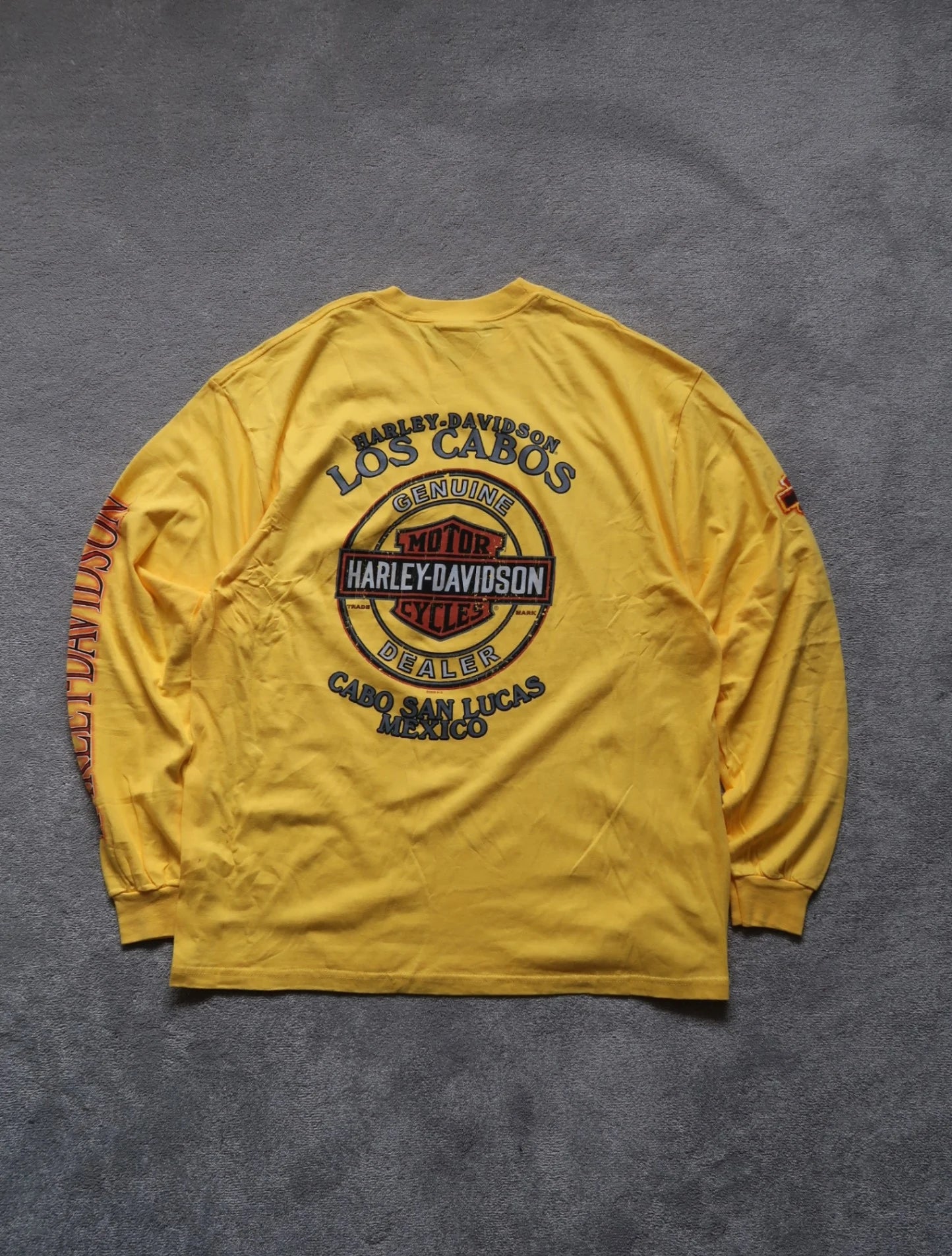 Yellow Harley-davidson Mexico Long-sleeve T-shirt - XL