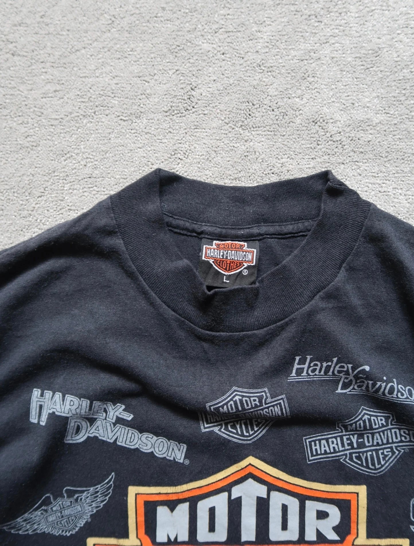 Black Harley-davidson Rijswijk, NL T-shirt - L