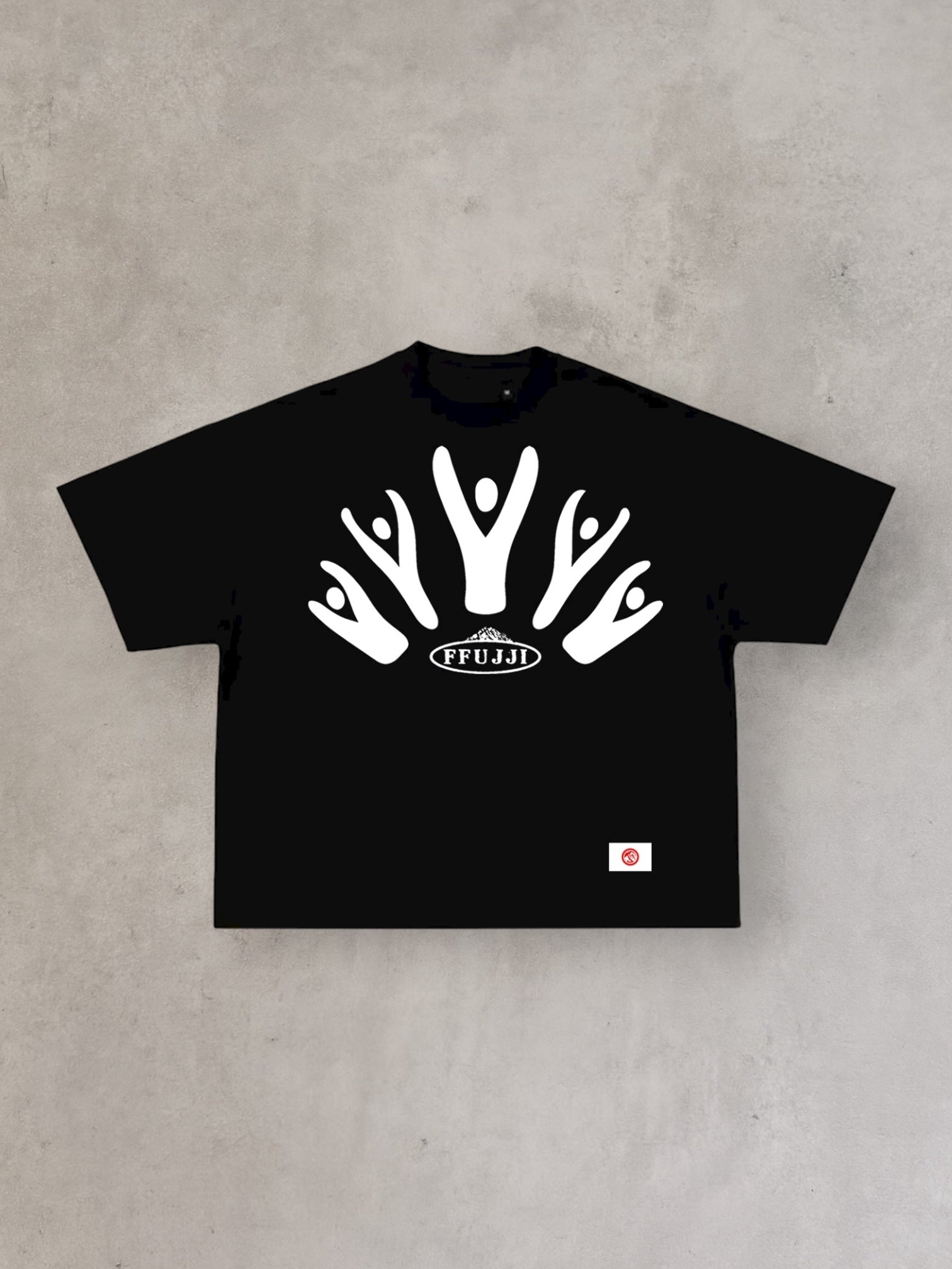 FFUJJI COMMUNAL TEE BLACK